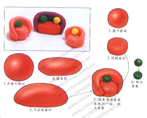 幼儿手工橡皮泥作品：组合沙发